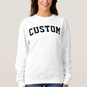 Camiseta Camisola universitária personalizada com letra