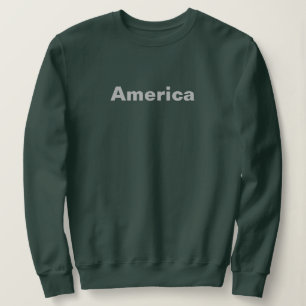 Camiseta Camisola verde-feminina americana