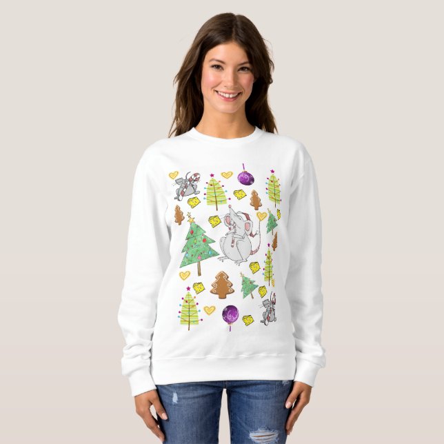 Camiseta Camisola Vintage Mouse Trees (Frente Completa)