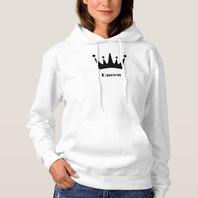 Camiseta Camisolas com Coroa de Texto Personalizado da Rain (Frente)