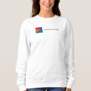 Camiseta Camisolas femininas com nome Sua empresa logotipo 