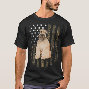 Camiseta Camo American Flag Soft Coated Wheaten Terrier 4º