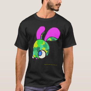 Camiseta Camo Bunny em preto