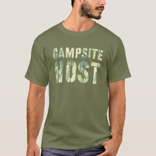 Camiseta Camo CAMPSITE Conselheiro de Verão Professor Tripu