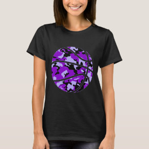 Camiseta Camo de esboços roxos - Esquema de Camuflagem roxa