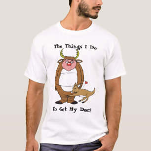 Camiseta camo do caçador dos cervos, as coisas eu, obtenho