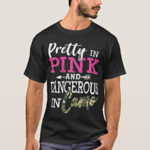 Camiseta Camo Hunting Women Camouflage Caça Mulheres