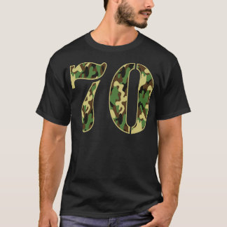 Camiseta Camo Militar Soldier Número 70 Jersey