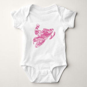 Camiseta Camo Pink Sled em cópia preta