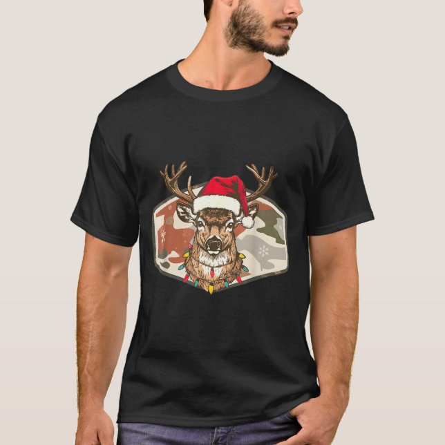 Camiseta Camo Southern Local Boy Christmas Deer Hunting Xma (Frente)