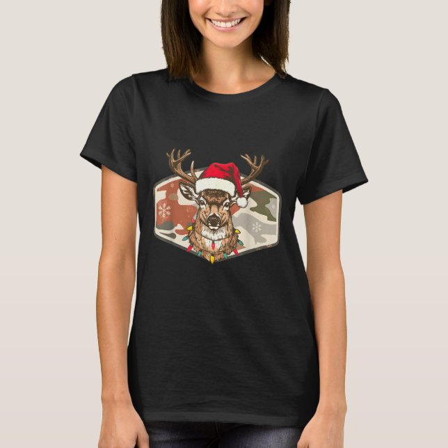 Camiseta Camo Southern Local Boy Christmas Deer Hunting Xma (Frente)