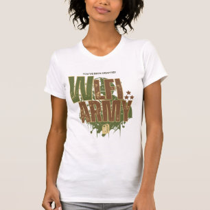 Camiseta Camo Streetwear do Exército WLFI para guerreiros d