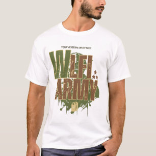 Camiseta Camo Streetwear do Exército WLFI para guerreiros d