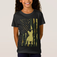 Camo US Flag French Buldog Frenchie Patriot Dog L