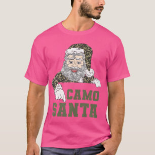 Camiseta Camoflage Papais noeis de Caça de Natal Camo
