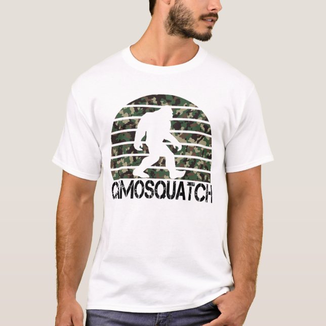 Camiseta Camosquatch Funny Bigfoot (Frente)
