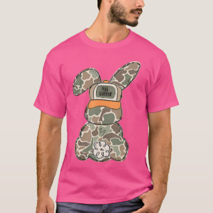 Camiseta Camouf felz pascoa Coelhinho Primavera de Ovo Caça