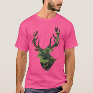 Camiseta Camouflage Deer Hunting Camo Deer Antlers Hunting