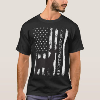 Camiseta Camouflage Deer Hunting Dons Homens Pais Caçador