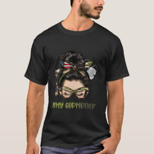Camiseta Camouflage Message Exército Militar Madrinha Veter