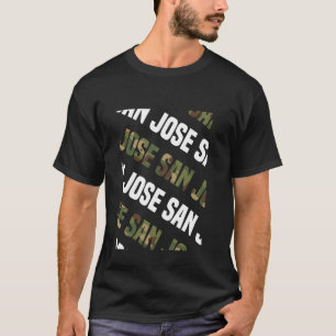 Camiseta Camouflage Verde do padrão San Jose Camo