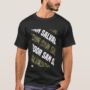 Camiseta Camouflage Verde do padrão San Salvador Camo