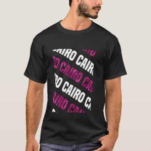 Camiseta Camouflagem rosa com padrão Cairo Camo