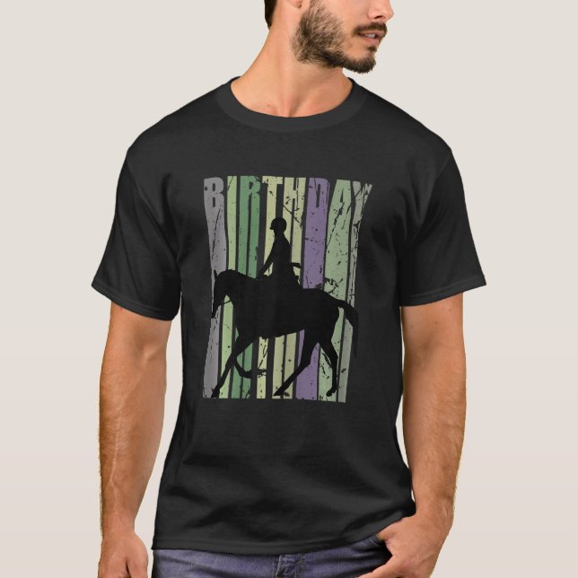 Camiseta Camoufline Horse Fazendo Filha Da Vida Aniversário (Frente)