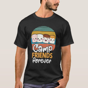 Camiseta Camp Amigos para Marshmallow Campfire Roasting