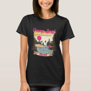 Camiseta Camp Bach Bride Bridesmaid Retro Camping Bachelore