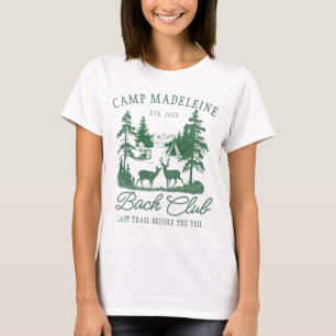 Camiseta Camp Bachelorette Camping Forest Deer Última Trilh