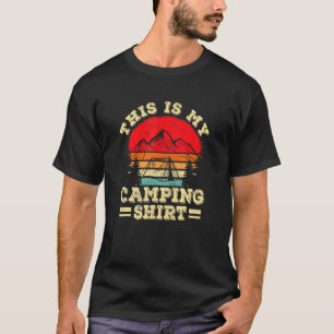 Camiseta Camp Camper Retro Camping Tent Este É O Meu Acampa