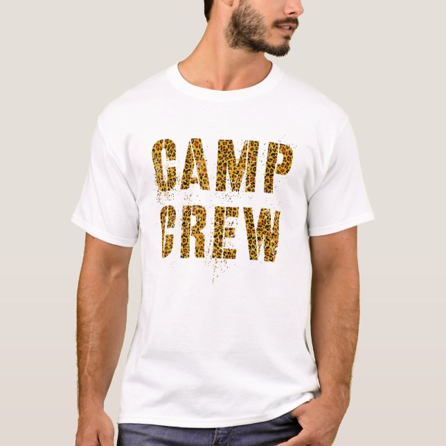 Camiseta CAMP CREW Leopard Print Summer Funcionarios Consel (Frente)