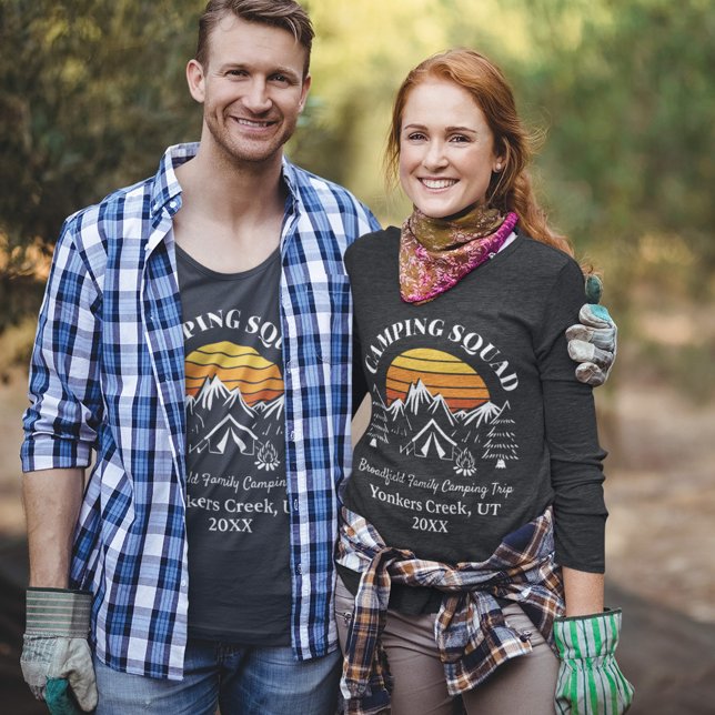 Camiseta Camp da Vovó que Combina com Férias Familiares Mod (Criador carregado)