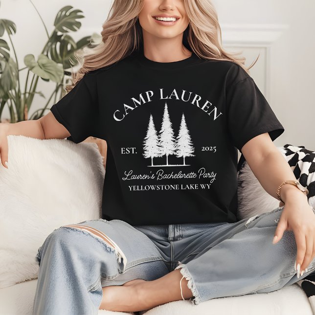 Camiseta Camp de Aventura Camp Brilhante, Partido Personali (Bach Camp shirt, Camp Bach, custom bachelorette shirt, bride camp name shirt, bachelorette party,)
