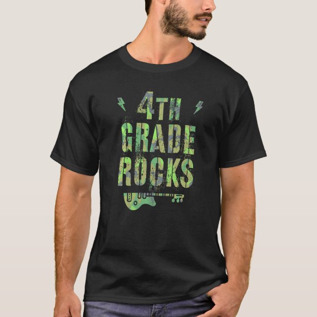 Camiseta Camp de Professores do Campo de Rochas do 4º Grau  (Frente)
