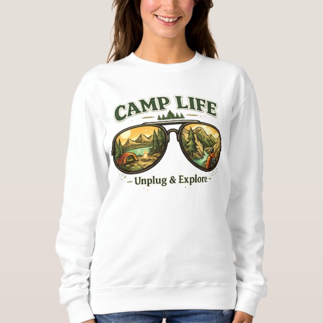 Camiseta Camp Life Feels Right – Everyday Sweatshirt USA (Frente)