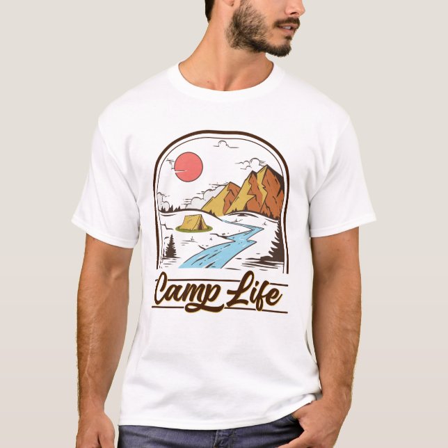 Camiseta Camp Life Mountain Camp (Frente)