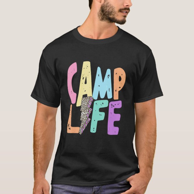 Camiseta Camp Life Summer Camp E Hik, Mulheres Boho (Frente)