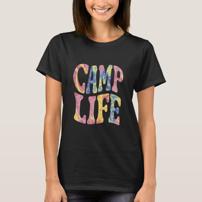 Camiseta Camp Life Tie-Die Retro (Frente)