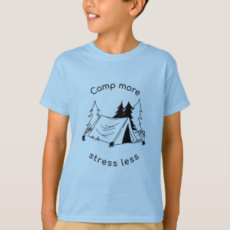 Camiseta Camp mais stress menos diafragma básica de Tri-Ble