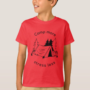 Camiseta Camp mais stress menos diafragma básica de Tri-Ble