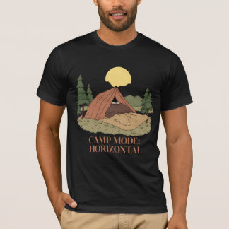 CAMISETA CAMP MODE: HORIZONTAL.” – LAZY CAMPER TEE