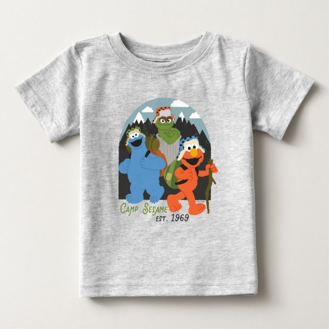 Camiseta Camp Sesame Street EST. 1969 (Frente)