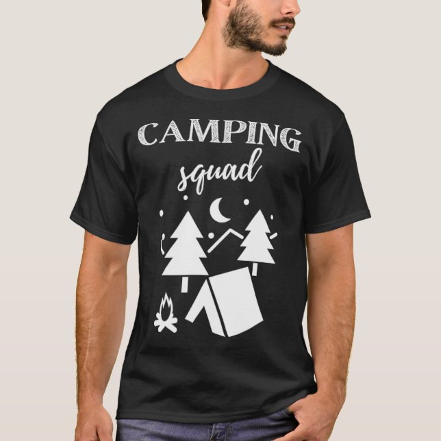 Camiseta Camp Squad  shirt, Camping , Camper bff couple s d (Frente)