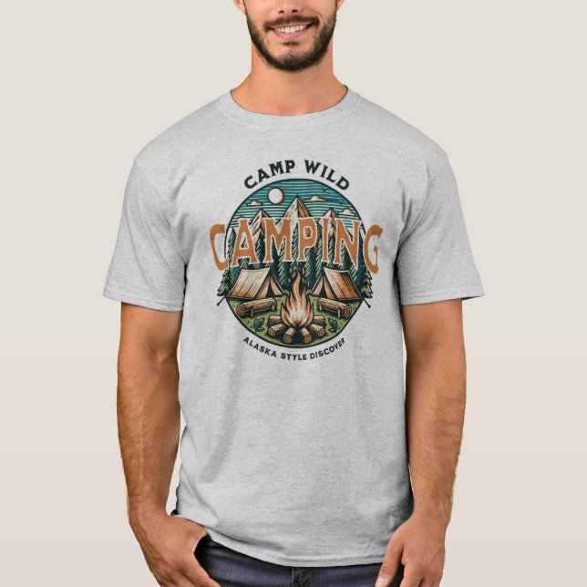 Camiseta Camp Wild, Estilo do Alasca (Frente)
