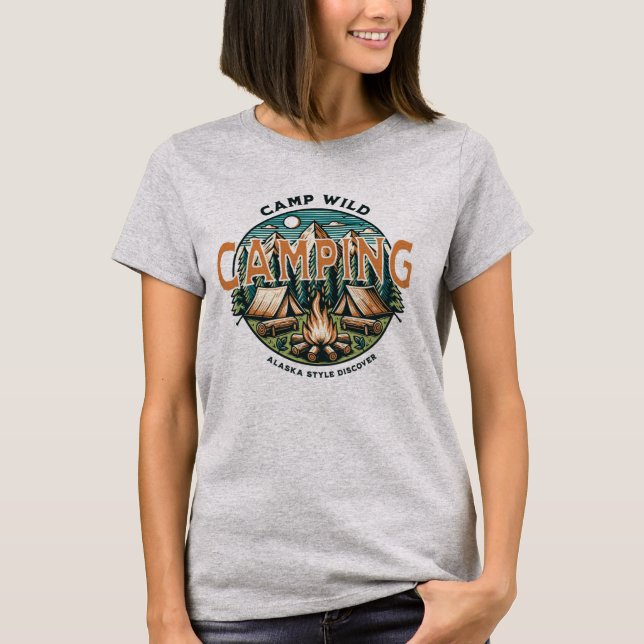 Camiseta Camp Wild, Estilo do Alasca (Frente)