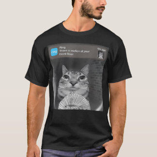 Camiseta Campainha de Dinheiro de Meme de Gato Engraçado