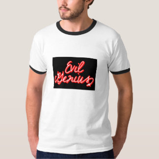 Camiseta Campainha preta/vermelha do gênio mau
