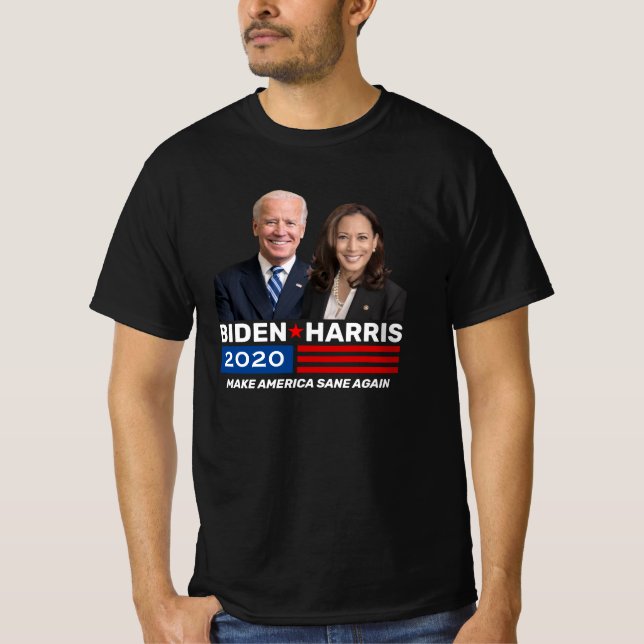 Camiseta Campanha Biden Harris 2020 - Campanha Dark Rally T (Frente)